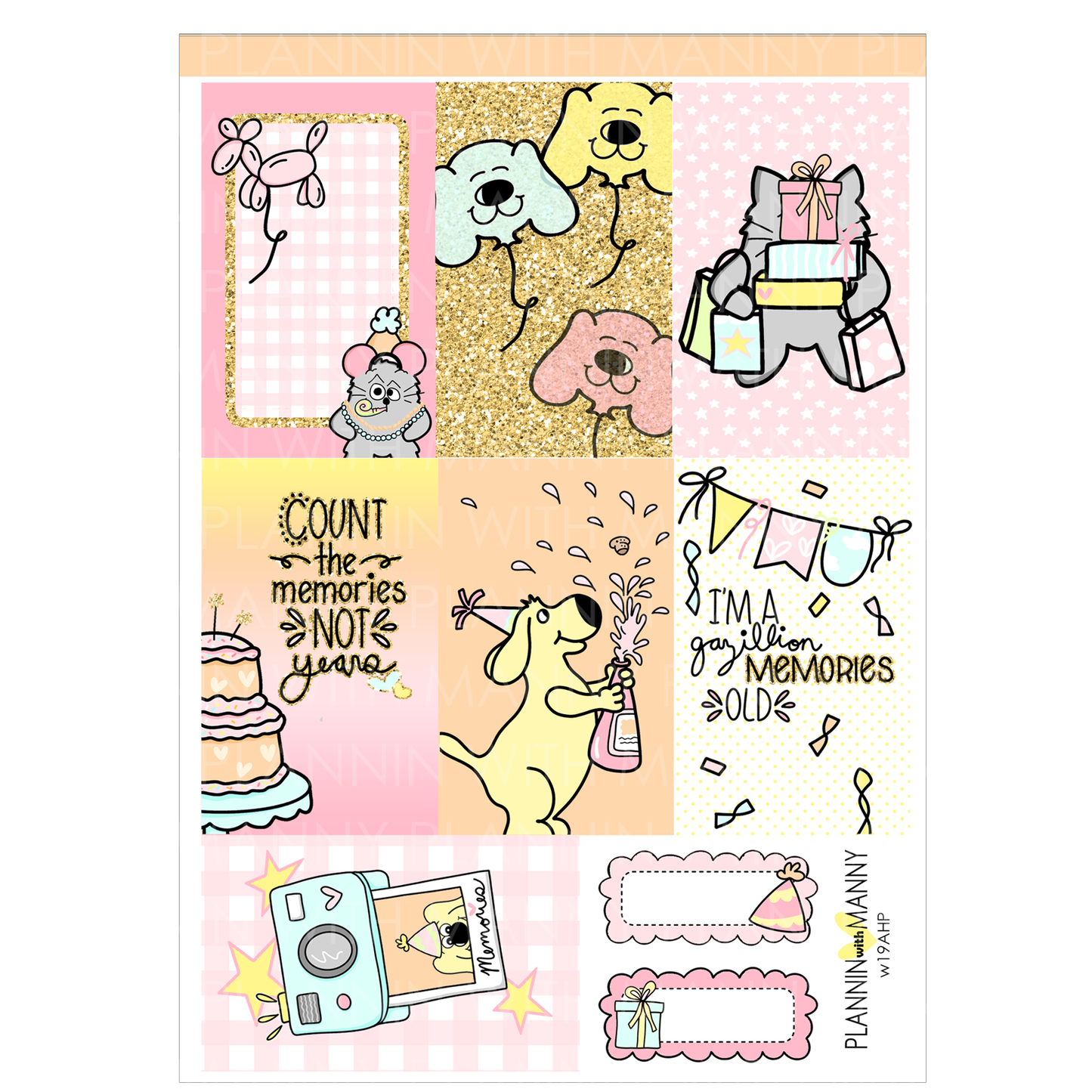 W19AHP HAPPY PLANNER CLASSIC Weekly Kit - Celebrate Collection