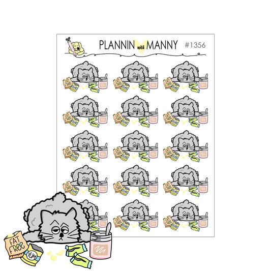 1356 Junk Food Binge Planner Stickers