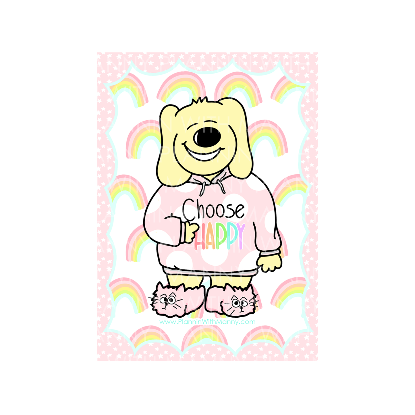 J105 Choose Happy Journaling Card