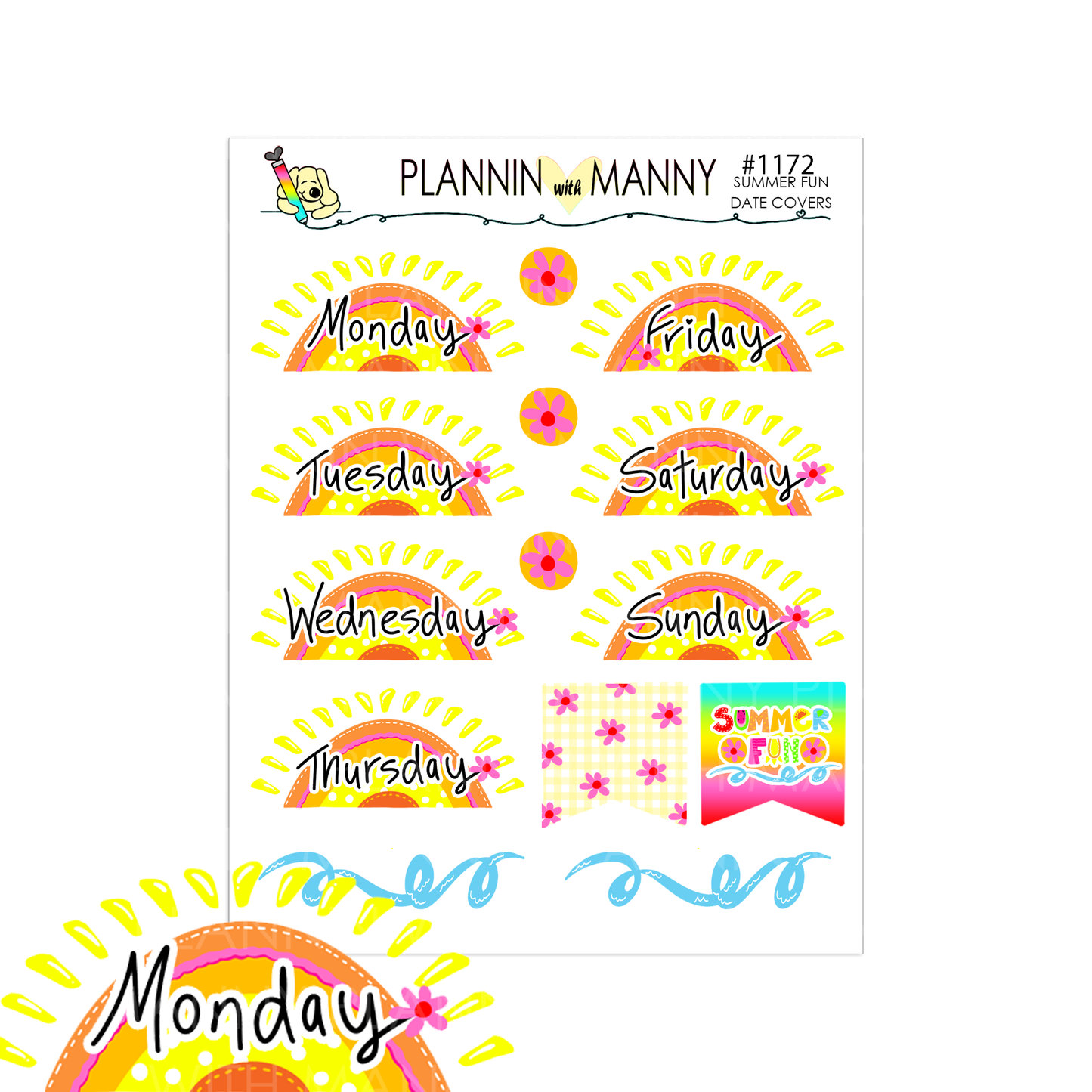 W20AHP-HAPPY PLANNER CLASSIC Weekly Kit - Summer Fun Collection