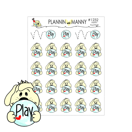 1232 Pappy Playtime Planner Stickers