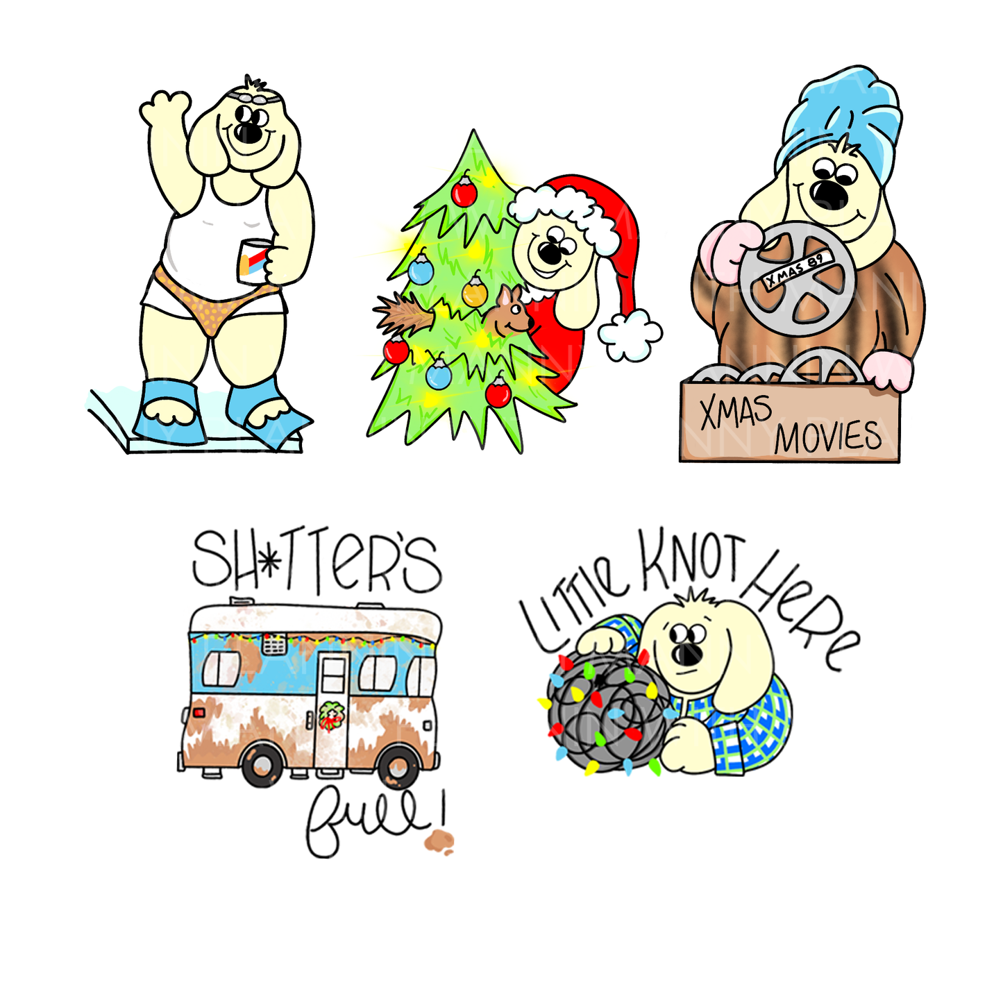 1242 Manny's 2nd Christmas Vacation Deco Planner Stickers