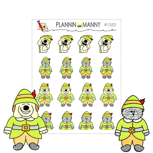 1352 Elfin Character Planner Stickers