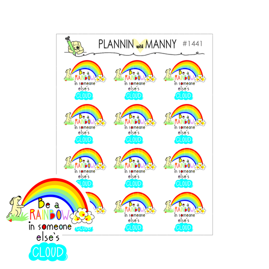 1441 Be a Rainbow Planner Stickers