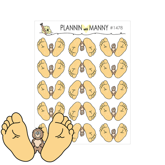 1478 Big Foot Planner Stickers