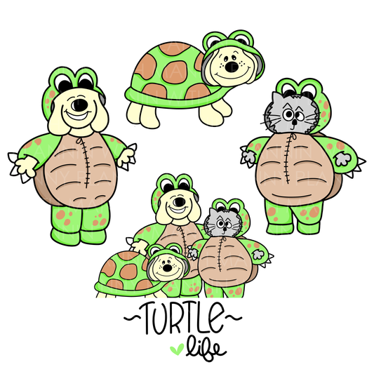 DB1497 Turtle Life Character Diecuts