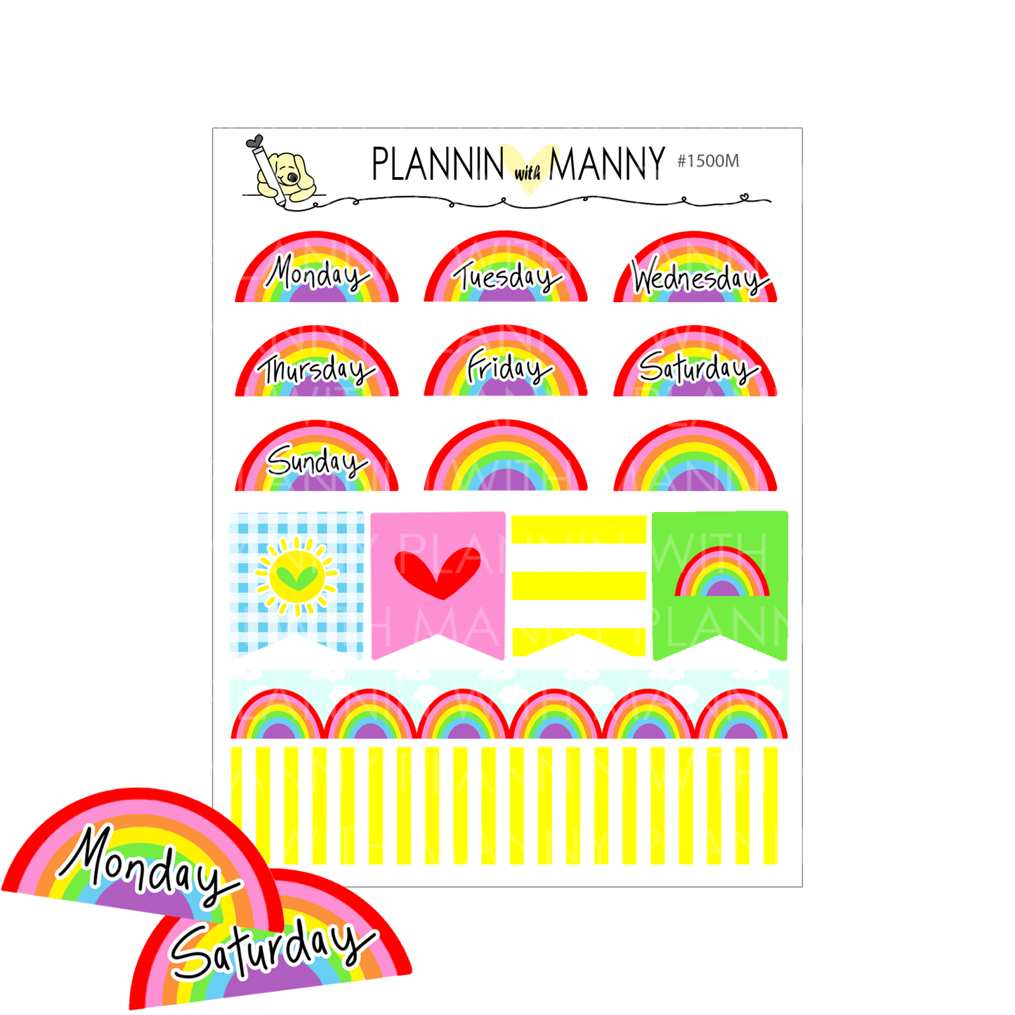 1500 & 1500M Rainbow Sheet Date Covers