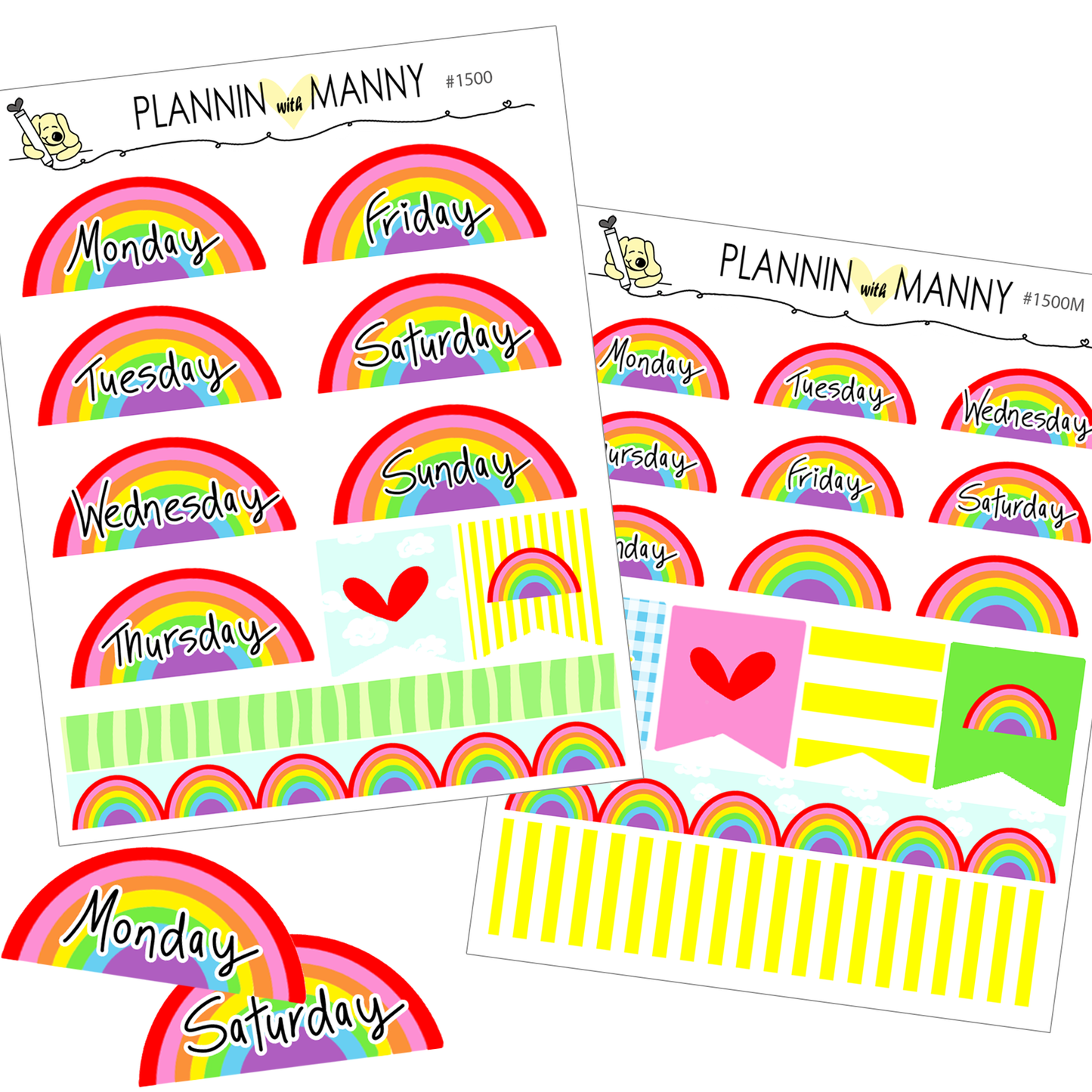 1500 & 1500M Rainbow Sheet Date Covers