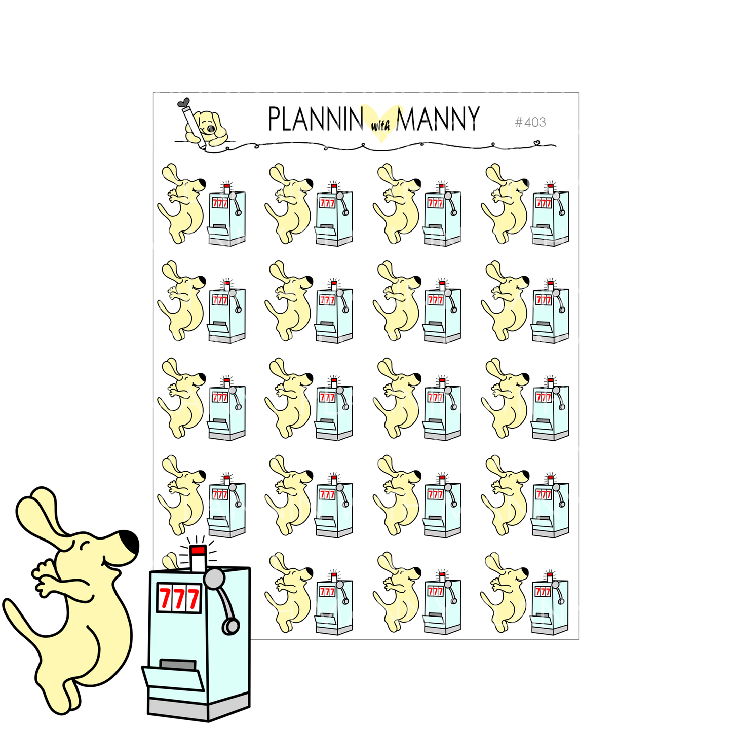 403 CASINO Planner Stickers