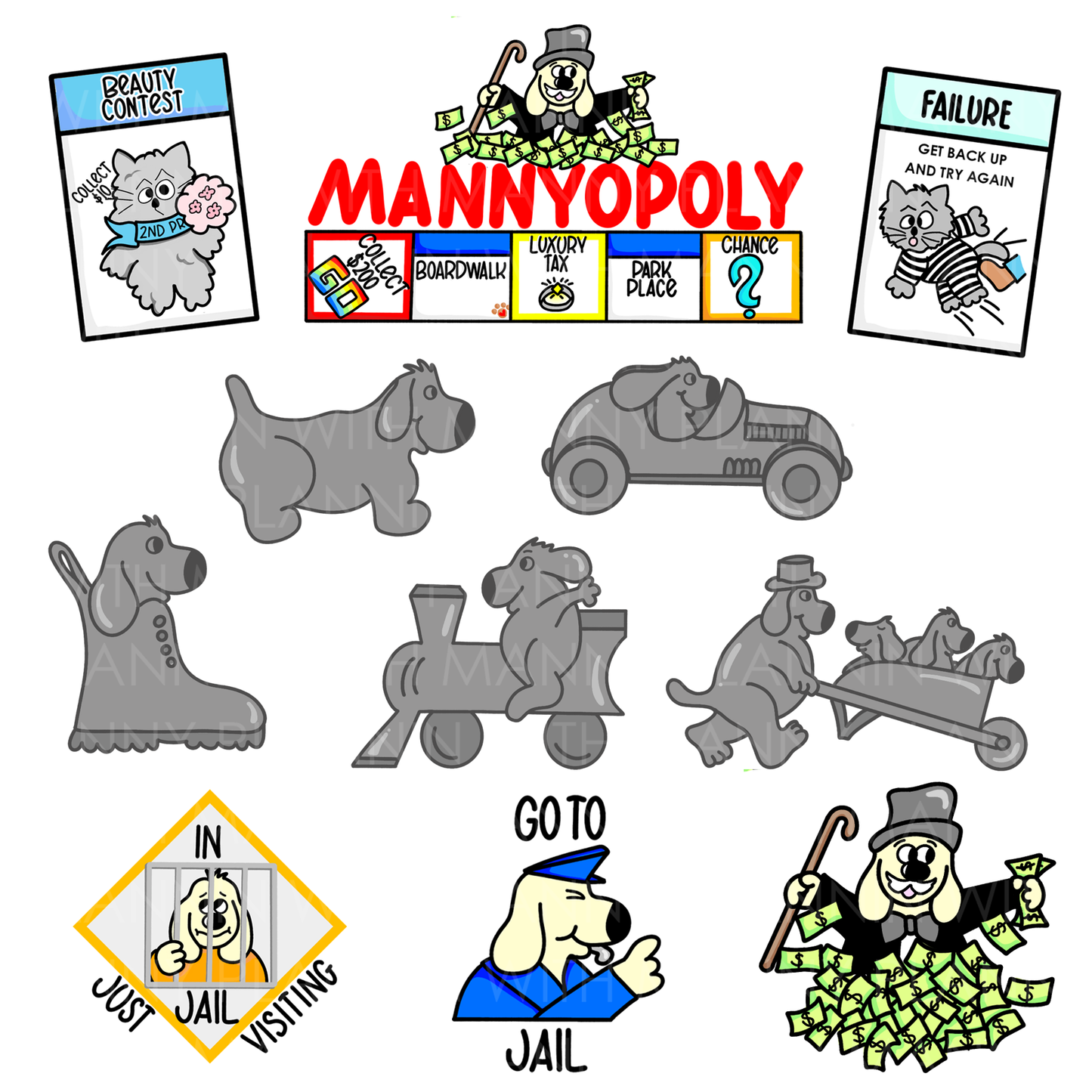 MK129- WEEKLY MINI KIT- Mannyopoly Collection