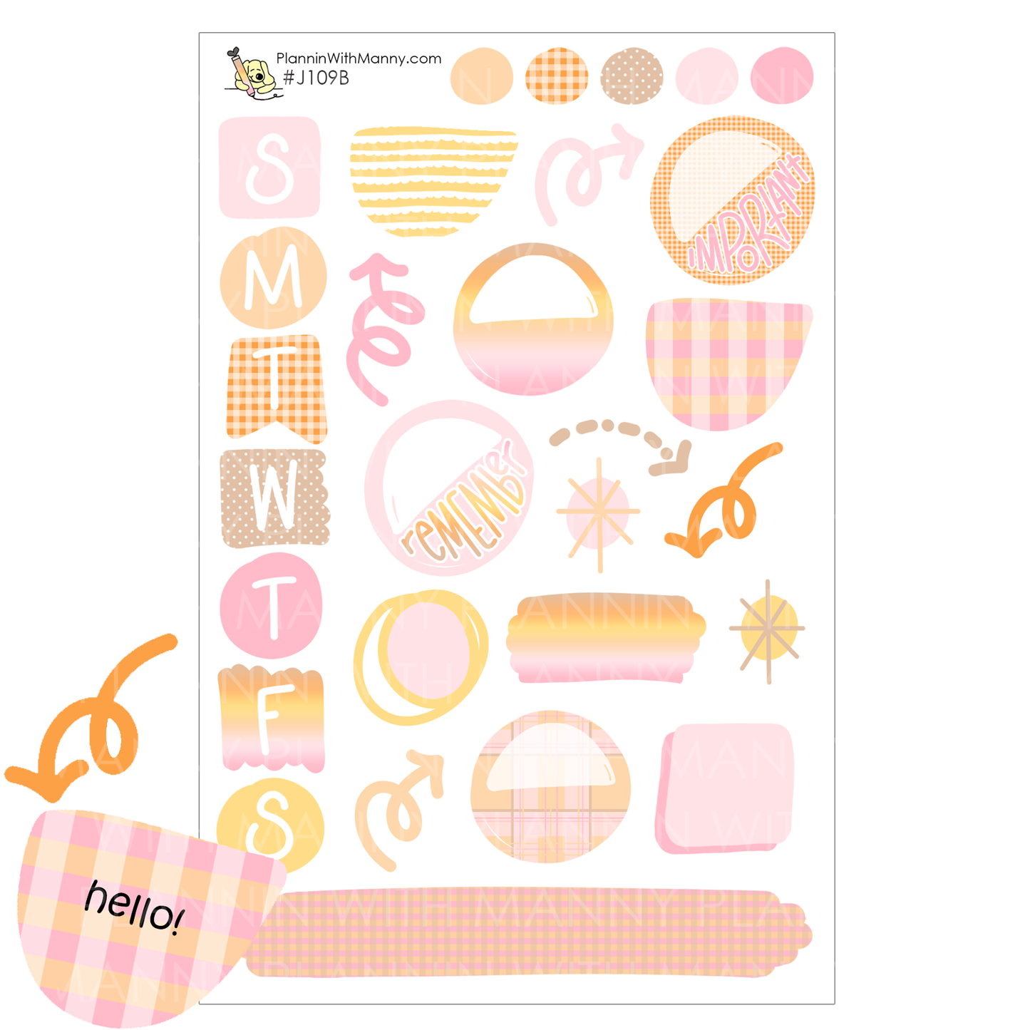 J109 Nuts About Fall Journaling Planner Stickers