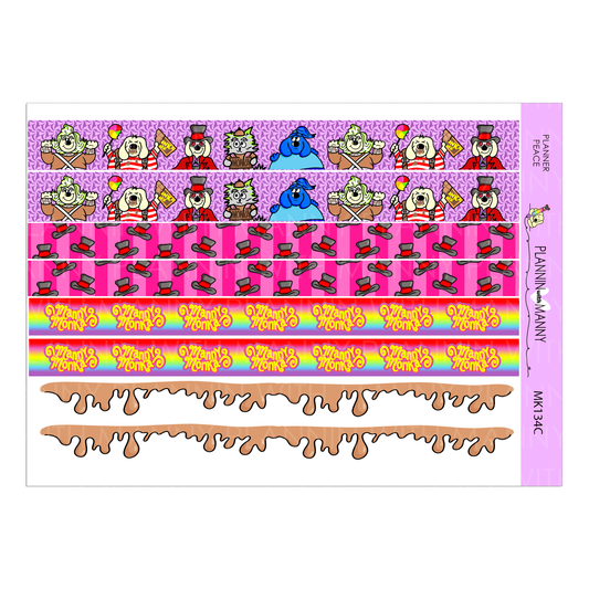 MK134C-Manny Monka Washi Planner Stickers