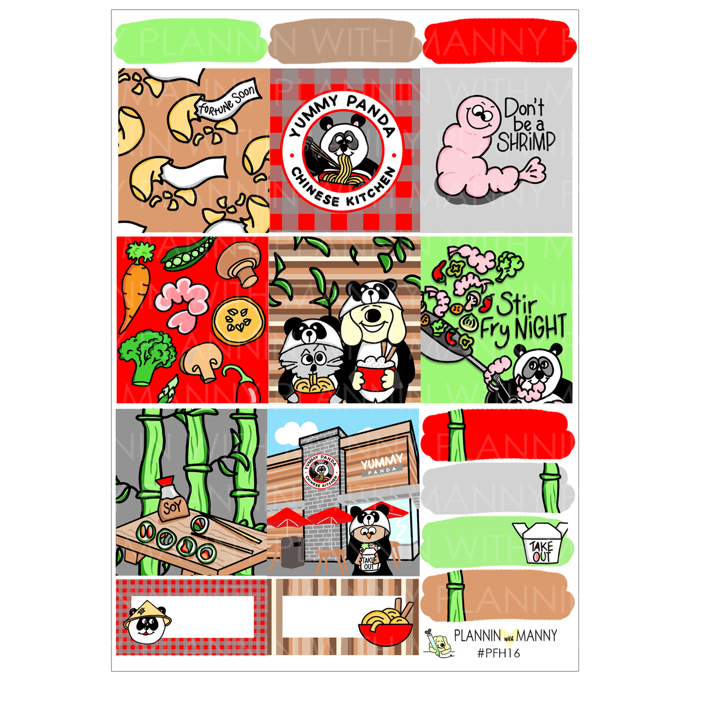 PFH16 HORIZONTAL Yummy Panda Weekly Kit