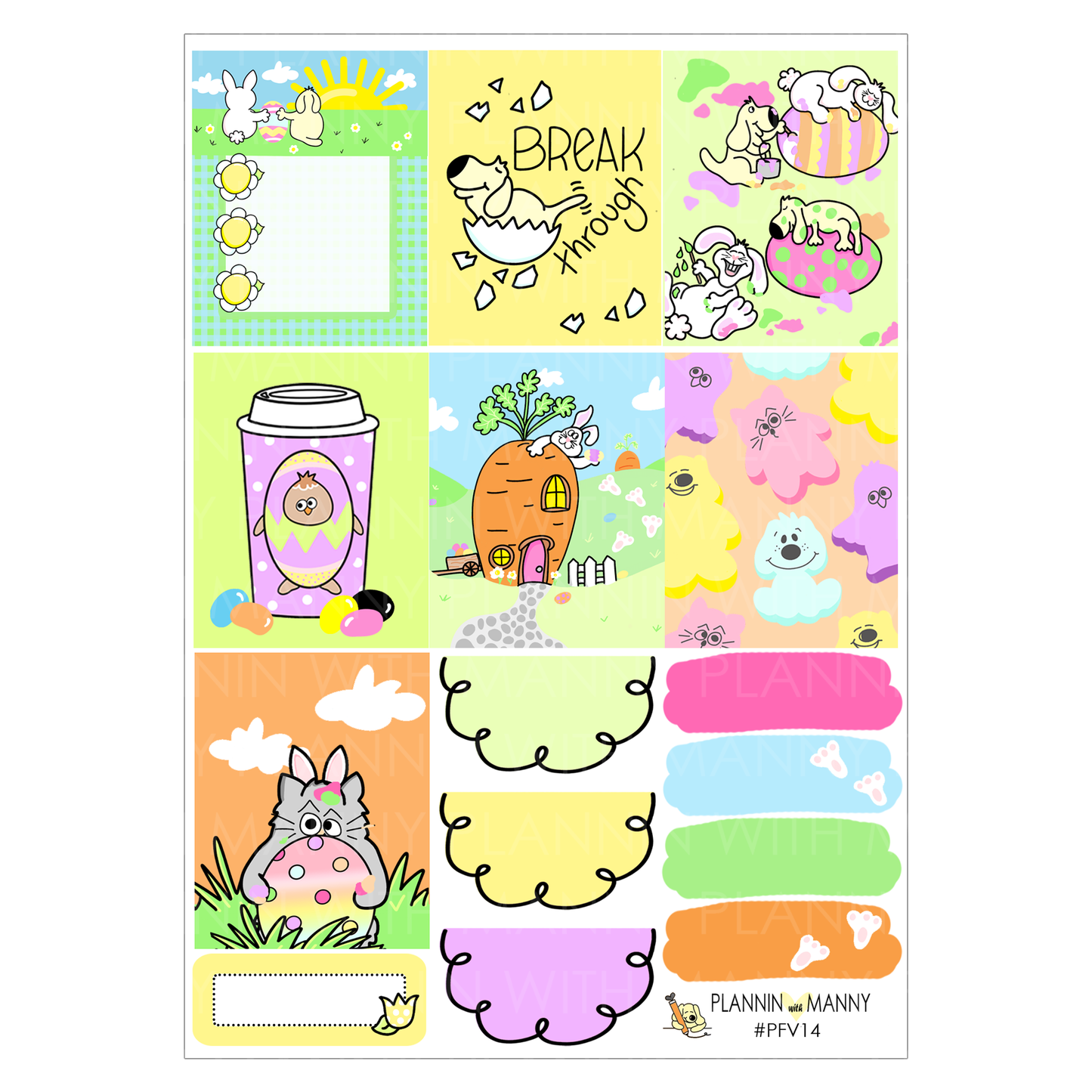 PFV14 VERTICAL Easter Doodles Weekly Kit