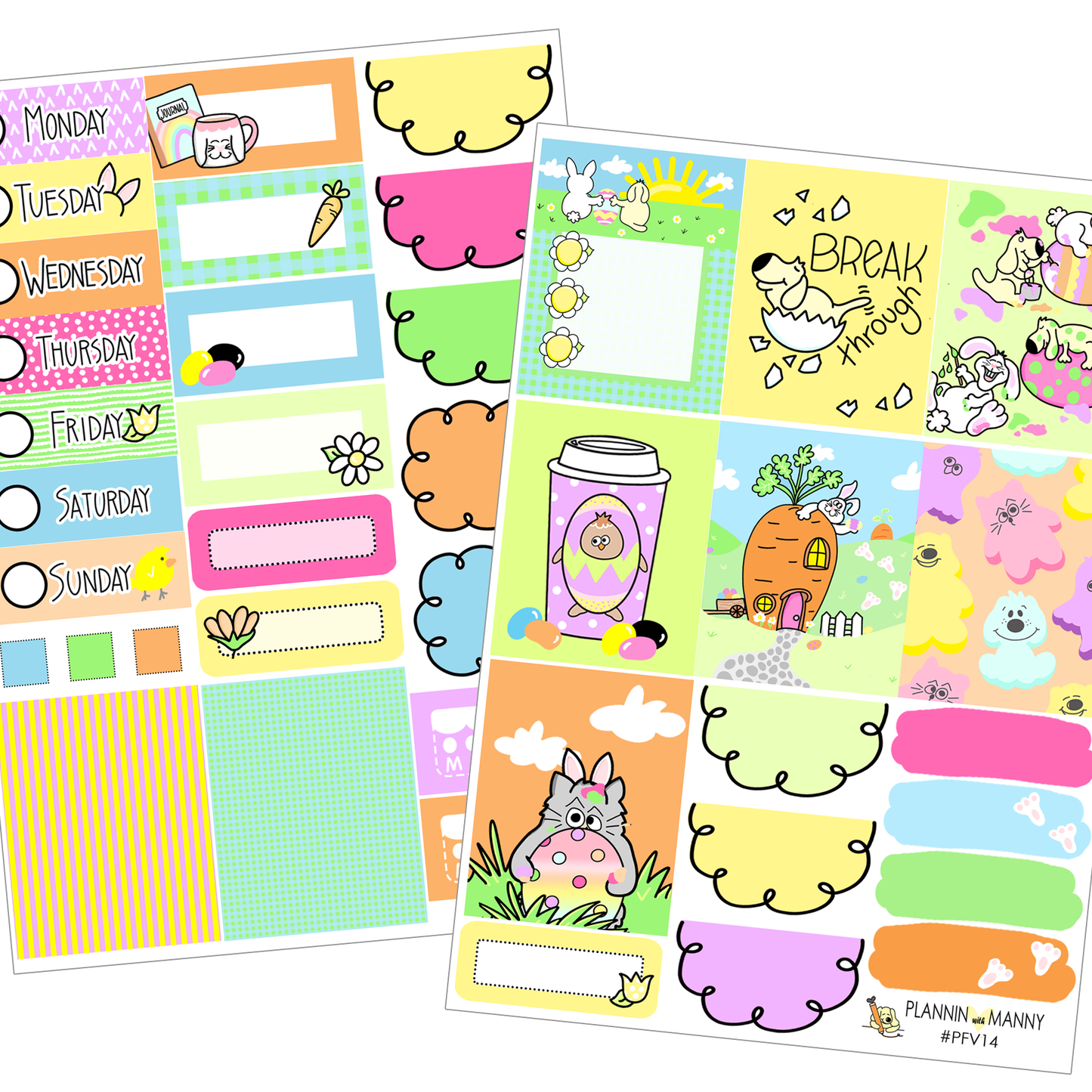 PFV14 VERTICAL Easter Doodles Weekly Kit