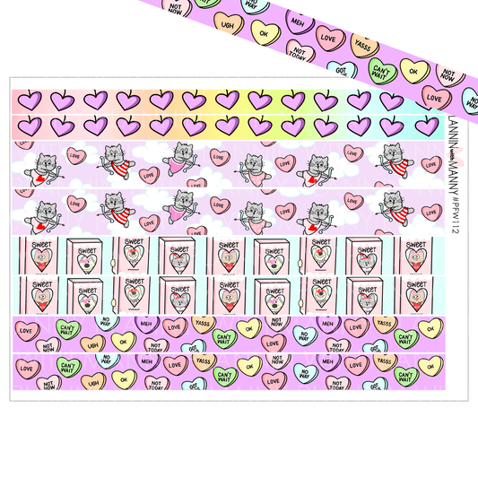 PFW12 Love Squad Washi Planner Stickers