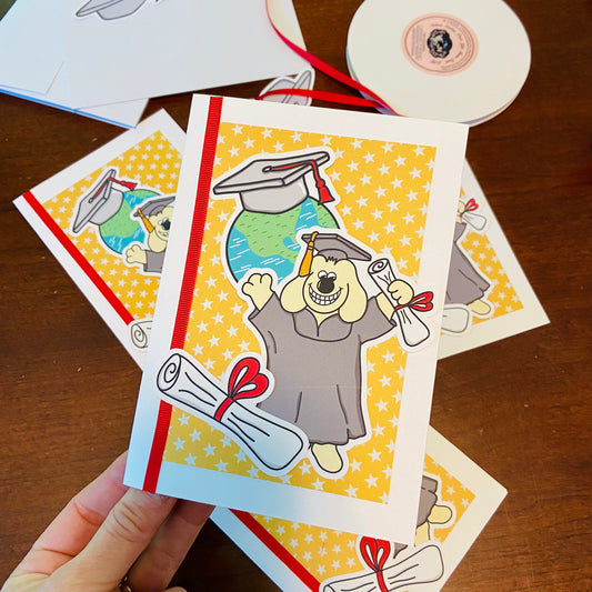 CD101 MANNY GRADUATE - Layered Graduation Card