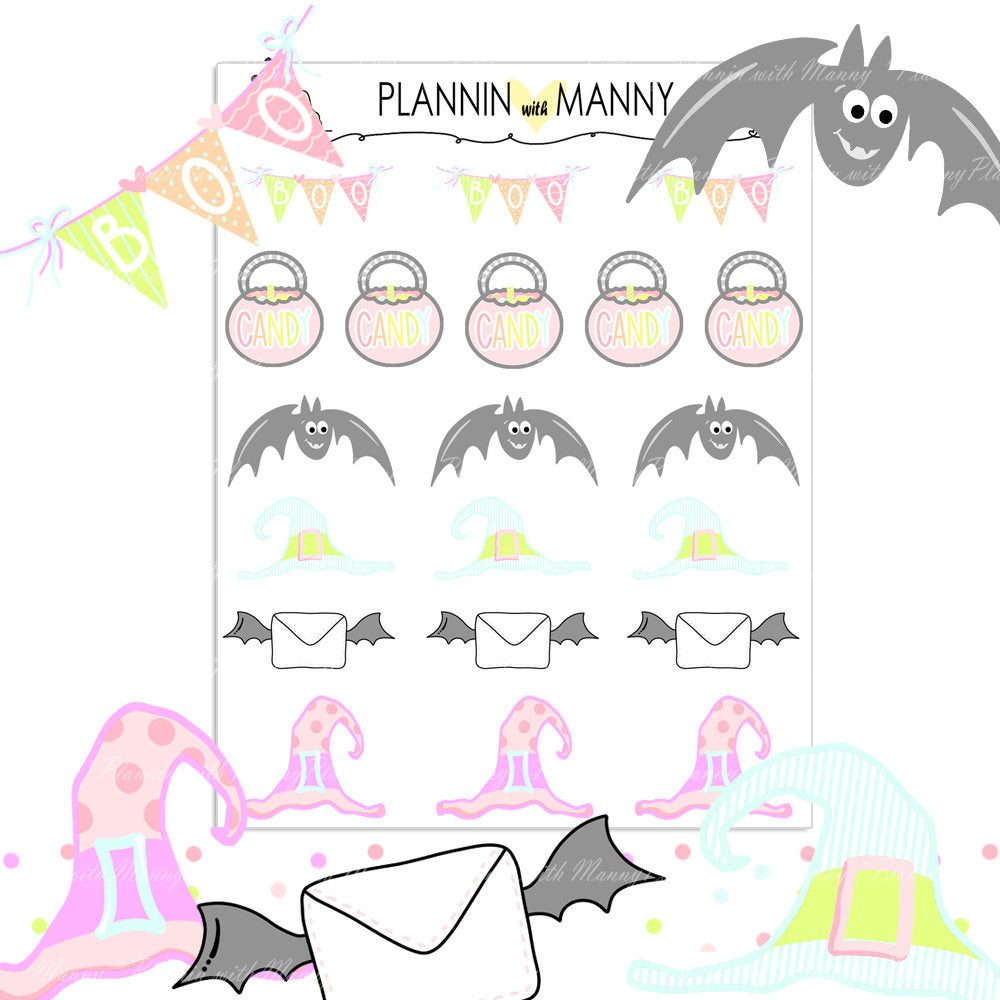 559 Boo Crew Accessory Planner Stickers