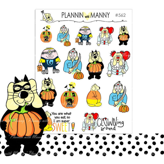 562 Spook City Character Planner Stickers