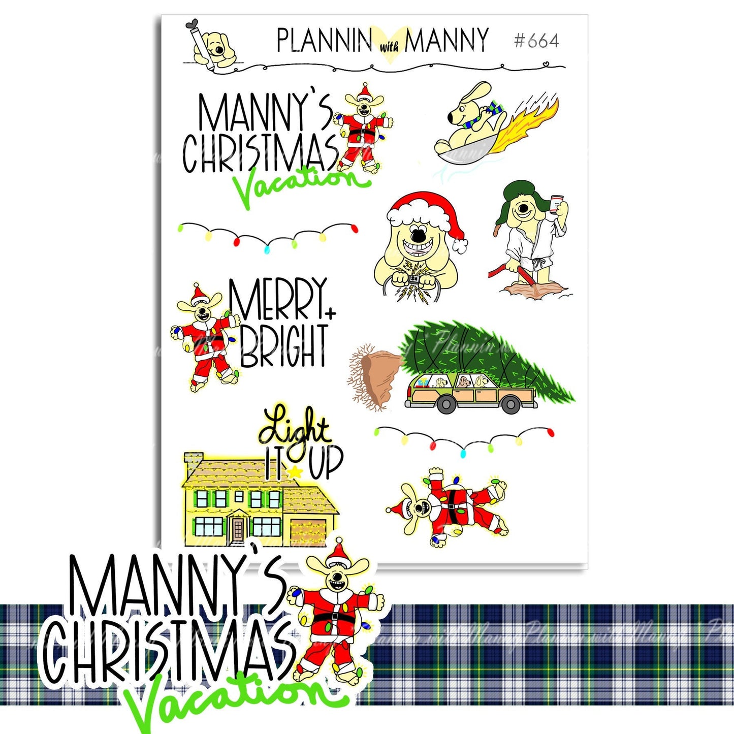 664 Christmas Vacation Deco and Sayings