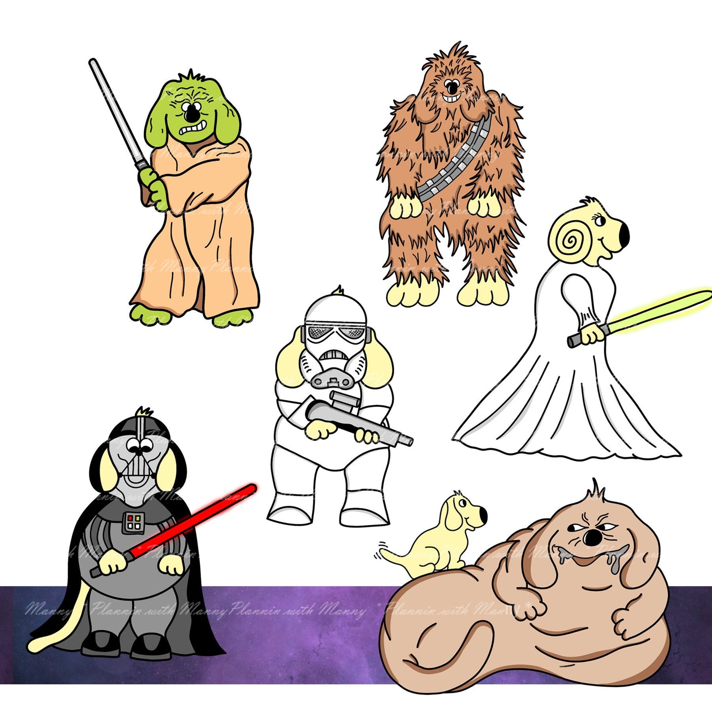 697 Feeling the Force Character Planner Stickers