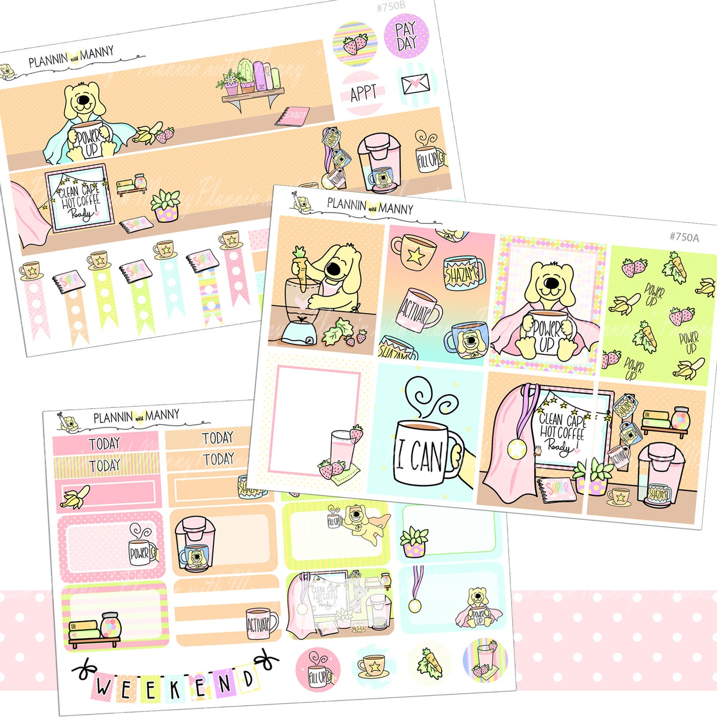 750 VERTCIAL MEGA Kit Planner Stickers - Super Hero You Collection