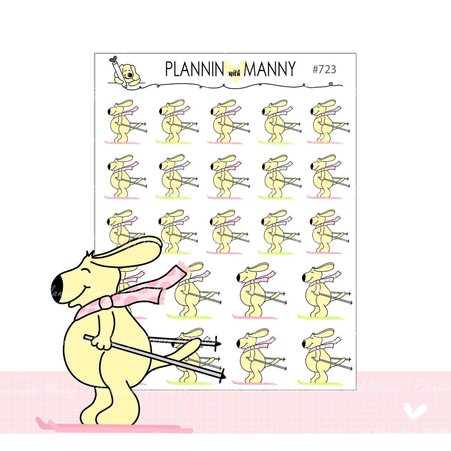 723  Ski Planner Stickers