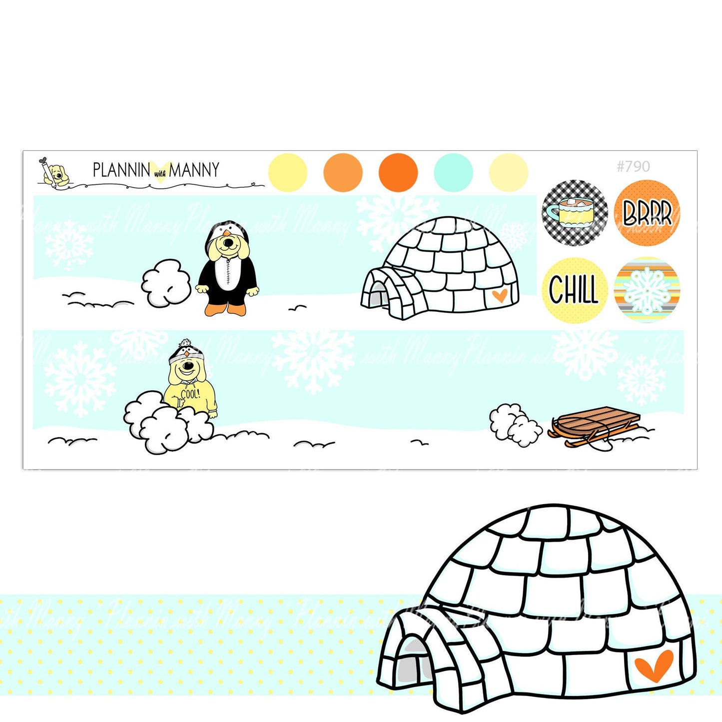 790 Penguin Life Washi- Penguin Life Collection