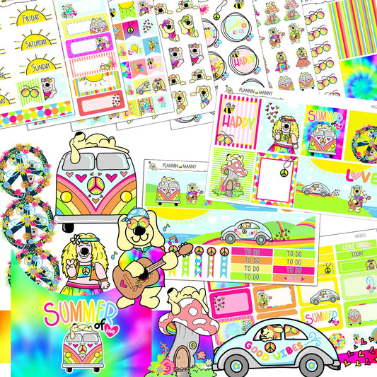 820 MEGA VERTICAL Weekly Kit - Summer of Love Collection