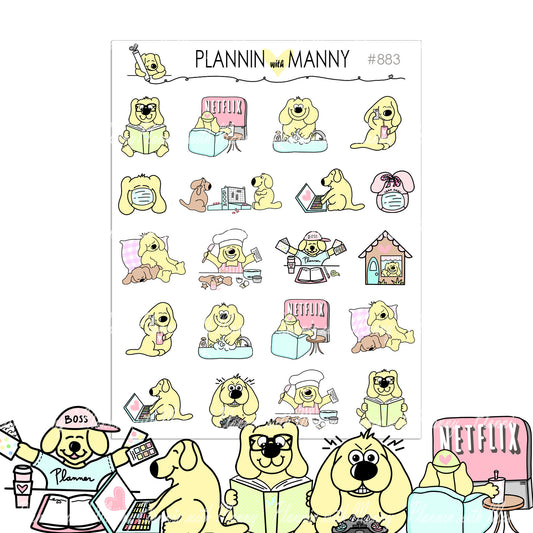 883 Stay Home Planner Sticker Assortment