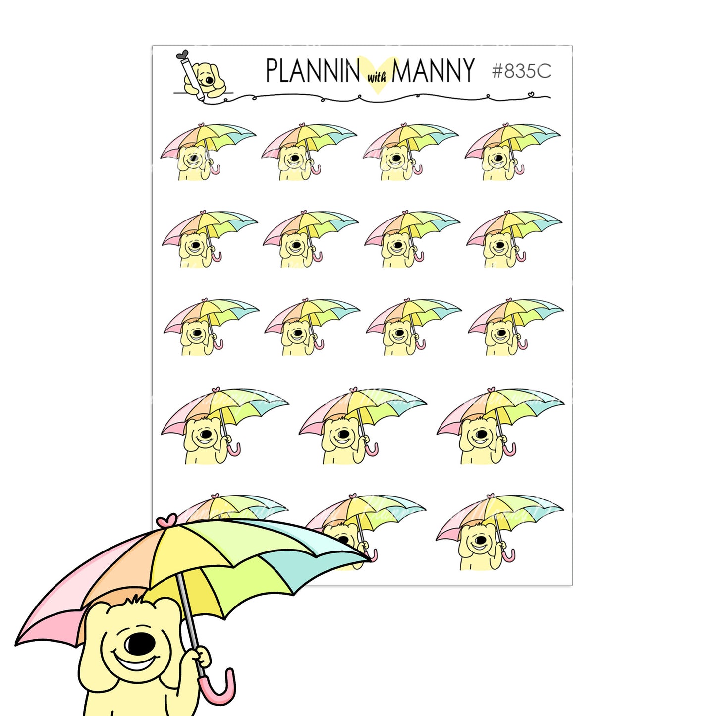 835, RAINY DAYS Planner Stickers,One of Those Days Stickers,Umbrella Stickers, Weather Stickers, Mood Stickers