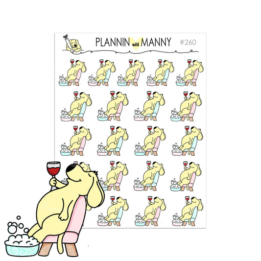 260 RELAX FOOT SOAK Planner Stickers