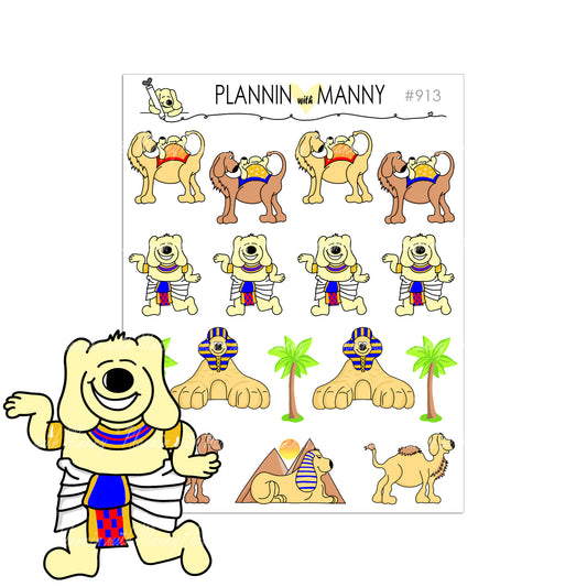 913 Egyptian Manny and Deco Planner Stickers