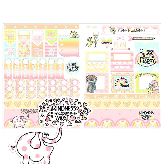 H244 HOBONICHI Weekly Planner Stickers - Kindness Collection