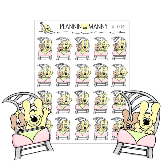 1004 LIFE IS A ROLLER COASTER Planner Stickers