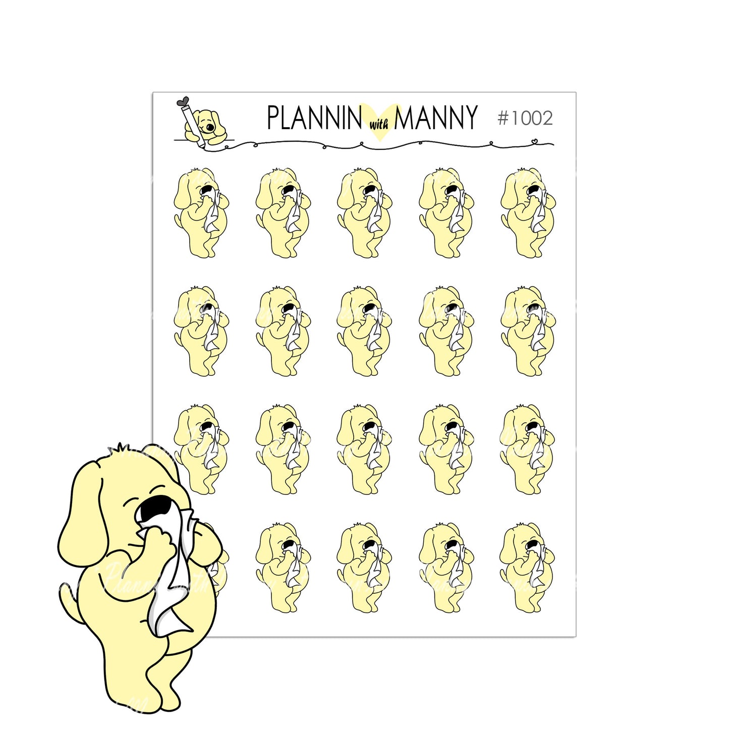 1002 SNIFFLES PLANNER STICKERS