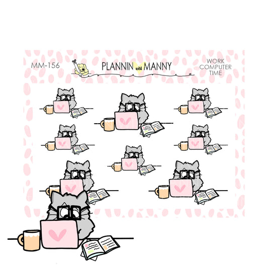 mm156 MICRO Computer Work Planner Stickers