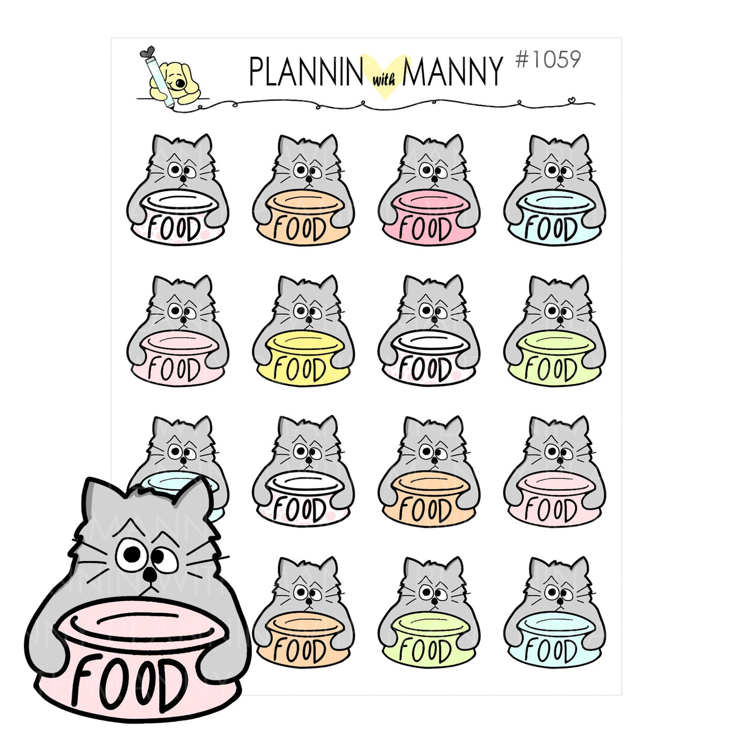 1059 OWEN FEED ME Planner Stickers