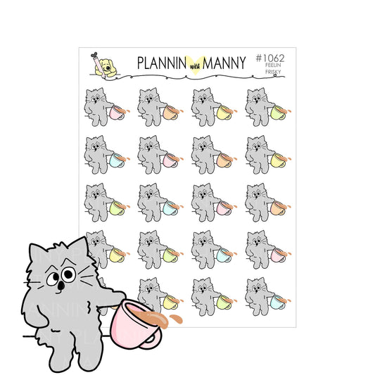 1062 FEELIN FRISKY Planner Stickers