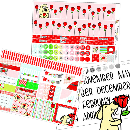 LLM203 MONTHLY PLANNER STICKERS - Lovin This Rosie Life Collection