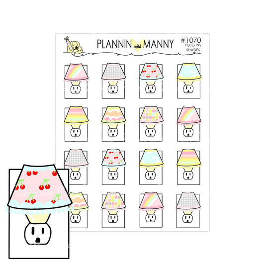 1070 CHANGE PLUG IN Planner Stickers