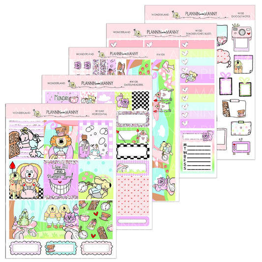 W10AH, HORIZONTAL Weekly Kit - Wonderland Collection