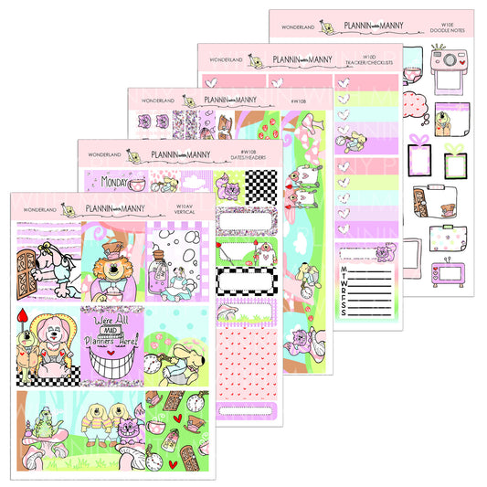 W10AV VERTCIAL Weekly Kit - Wonderland Collection