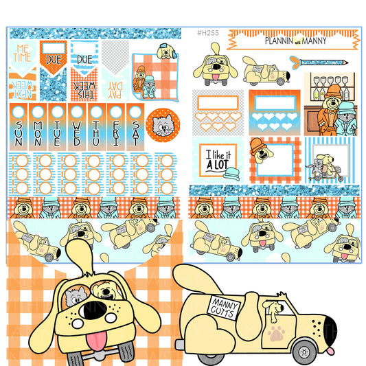 H255, Hobo Weeks Planner Stickers, FUN&FUNNER, Dumb and Dumber