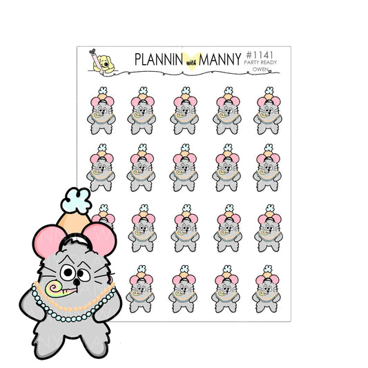 1141 READY TO PARTY Owen Planner Stickers